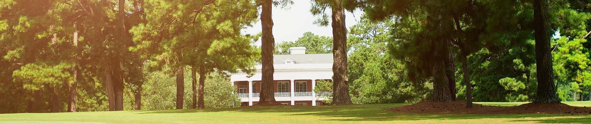 clubhouse from the golf course